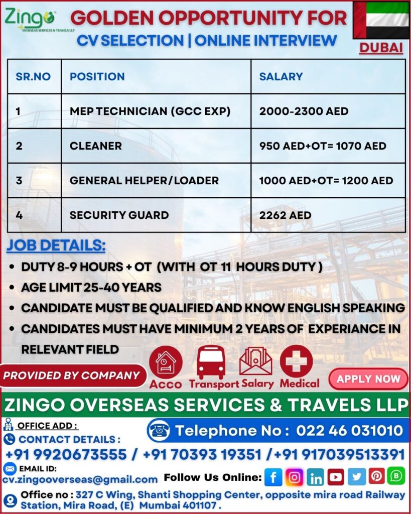 GOLDEN OPPORTUNITY FOR DUBAI